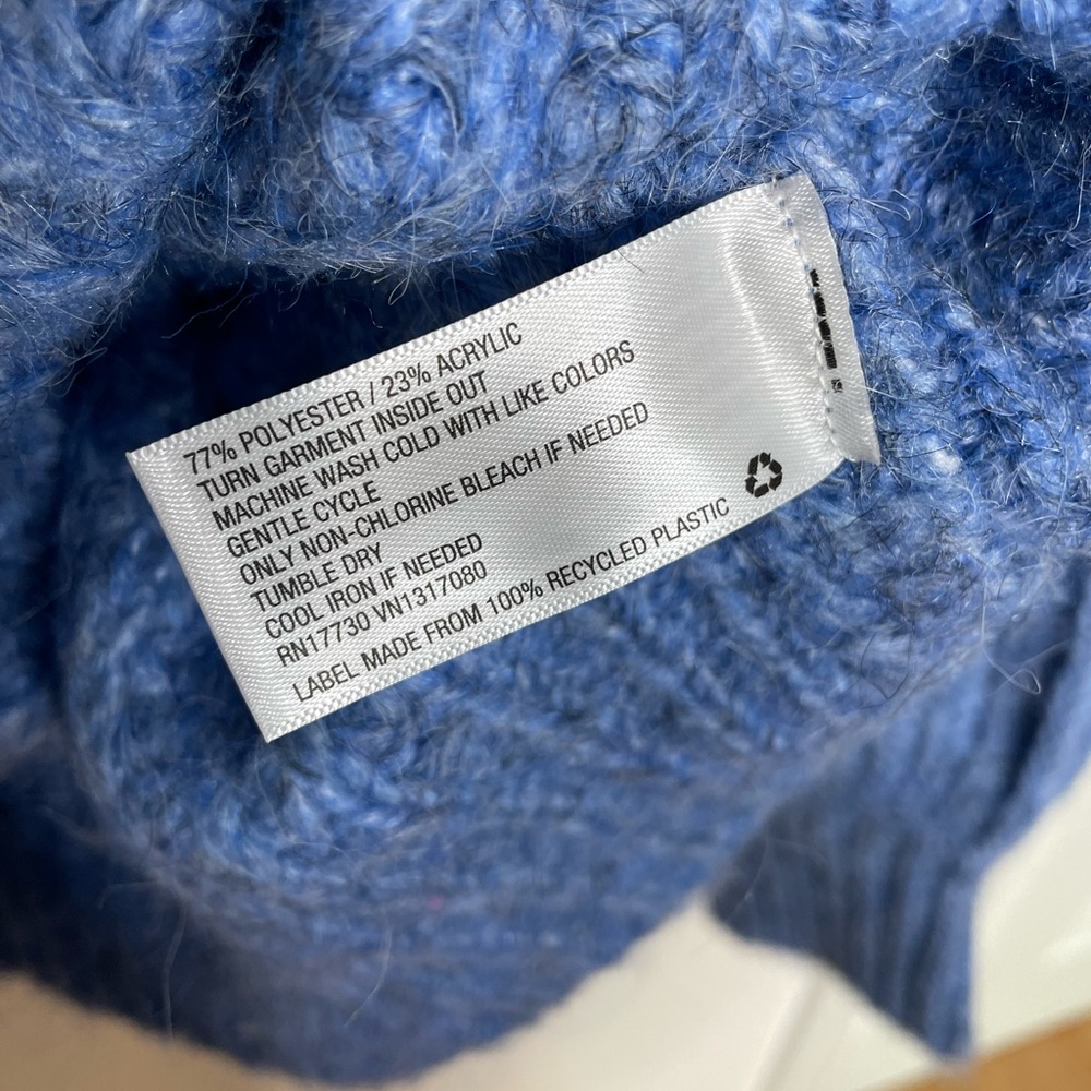 Ava & Viv (Target) Blue Chunky Knit Cardigan - Picture 3 of 8